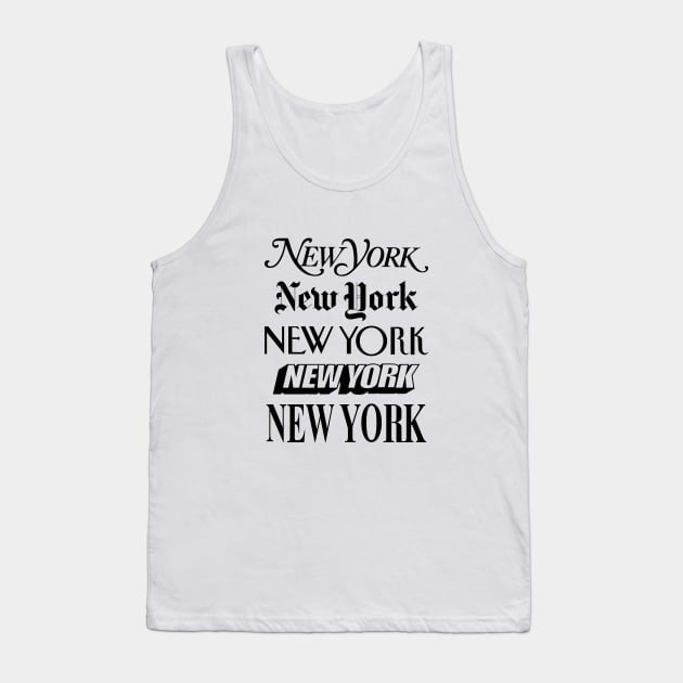 New York New York Tank Top by MotivatedType